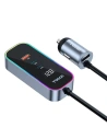 Toocki Încărcător auto TCC2C 2A-XC0G 2xUSB-C / 2xUSB-A, 155W (gri)