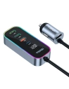 Ładowarka samochodowa Toocki TCC4A 1C-XC0G 4xUSB-A / USB-C, 105W (szara)