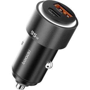 Buy Toocki TCCAC-YY01 car charger USB-A / USB-C, 95W (black) - TCK97 - {ean13} - Home Screen Store Europe