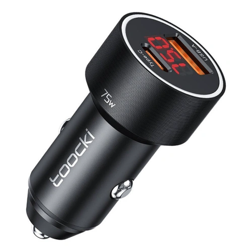 Kup Auto nabíječka Toocki TCCAA Q-WR01 USB-A / USB-C, 75W (černá) - TCK100 - {ean13} - Sklep Home Screen