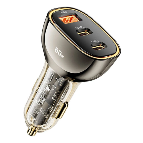 Kup Autonabíječka Toocki TCC2C 1A-XF01 2xUSB-C / USB-A, 80W (černá) - TCK102 - {ean13} - Sklep Home Screen