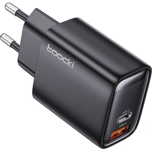 Buy Toocki TCT33-BLB01 network charger USB-A / USB-C, 35W (black) - TCK103 - {ean13} - Home Screen Store Europe