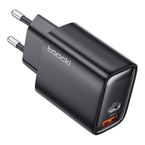 Kup Ładowarka sieciowa Toocki TCT33-BLB01 USB-A / USB-C, 35W (czarna) - TCK103 - {ean13} - Sklep Home Screen