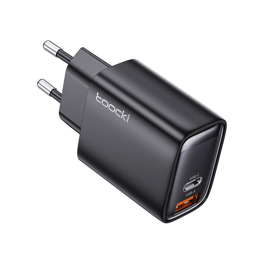 Ładowarka sieciowa Toocki TCT33-BLB01 USB-A / USB-C, 35W (czarna)