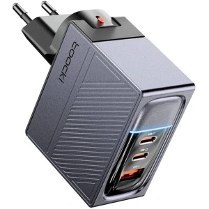 Buy Toocki TCT100ASCB0G network charger 2xUSB-C / USB-A, GaN, 100W (grey) - TCK104 - {ean13} - Home Screen Store Europe