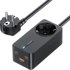 Buy Toocki TCT2C67-JRB01 network charger 2xUSB-C / USB-A / AC, 1.5m, GaN, 67W (black) - TCK105 - {ean13} - Home Screen Store Europe