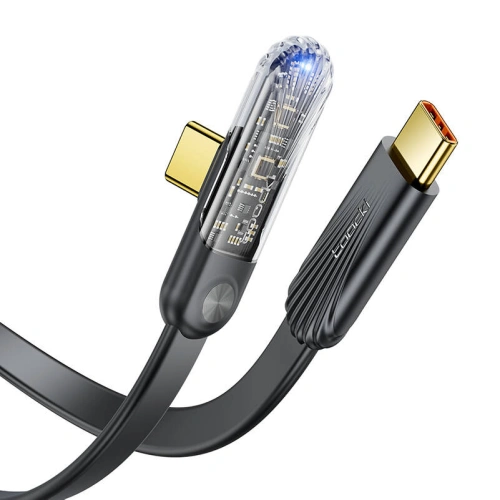 Kup Kabel kątowy Toocki TQ-X32 USB-C / USB-C, 1m, 100W (czarny) - TCK110 - {ean13} - Sklep Home Screen