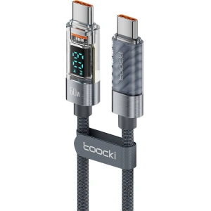 Kup Toocki Cablu TXCTT1-XY01 USB-C / USB-C, 1m, PD, 60W (negru) - TCK111 - {ean13} - Sklep Home Screen