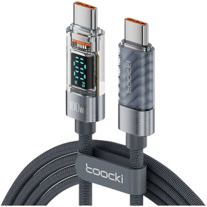 Buy Toocki TXCTT1-XY01 cable USB-C / USB-C, 1m, 100W (grey) - TCK112 - {ean13} - Home Screen Store Europe