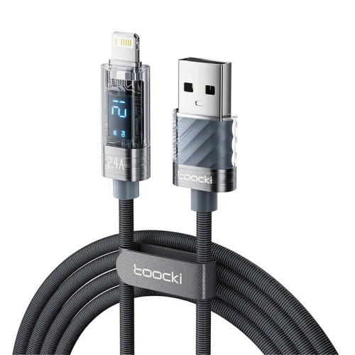 Kup Kabel Toocki TXCLZX0G-01 USB-A / Lightning, 1m, 12W (grau) - TCK114 - {ean13} - Sklep Home Screen