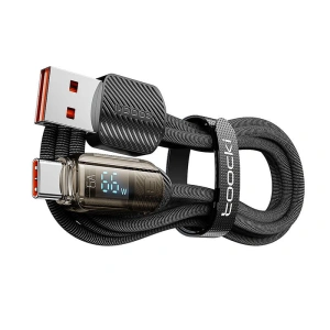 Kup Kabel Toocki TXCTYX05 USB-A / USB-C, 1m, 66W (schwarz) - TCK122 - {ean13} - Sklep Home Screen