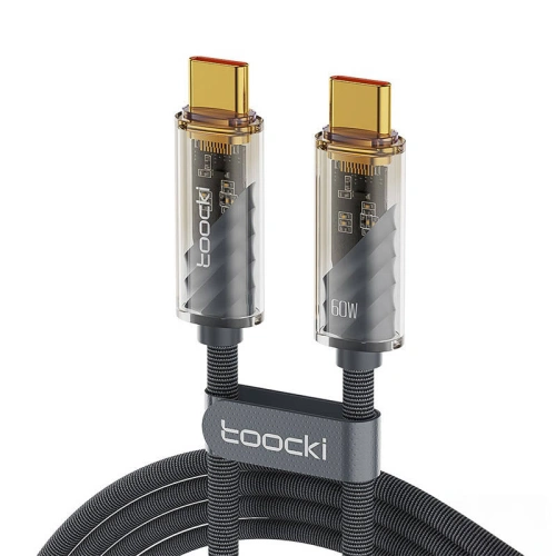 Kup Kabel Toocki TXCTT2-JD03 USB-C / USB-C, 1m, PD, 60W (grau) - TCK123 - {ean13} - Sklep Home Screen