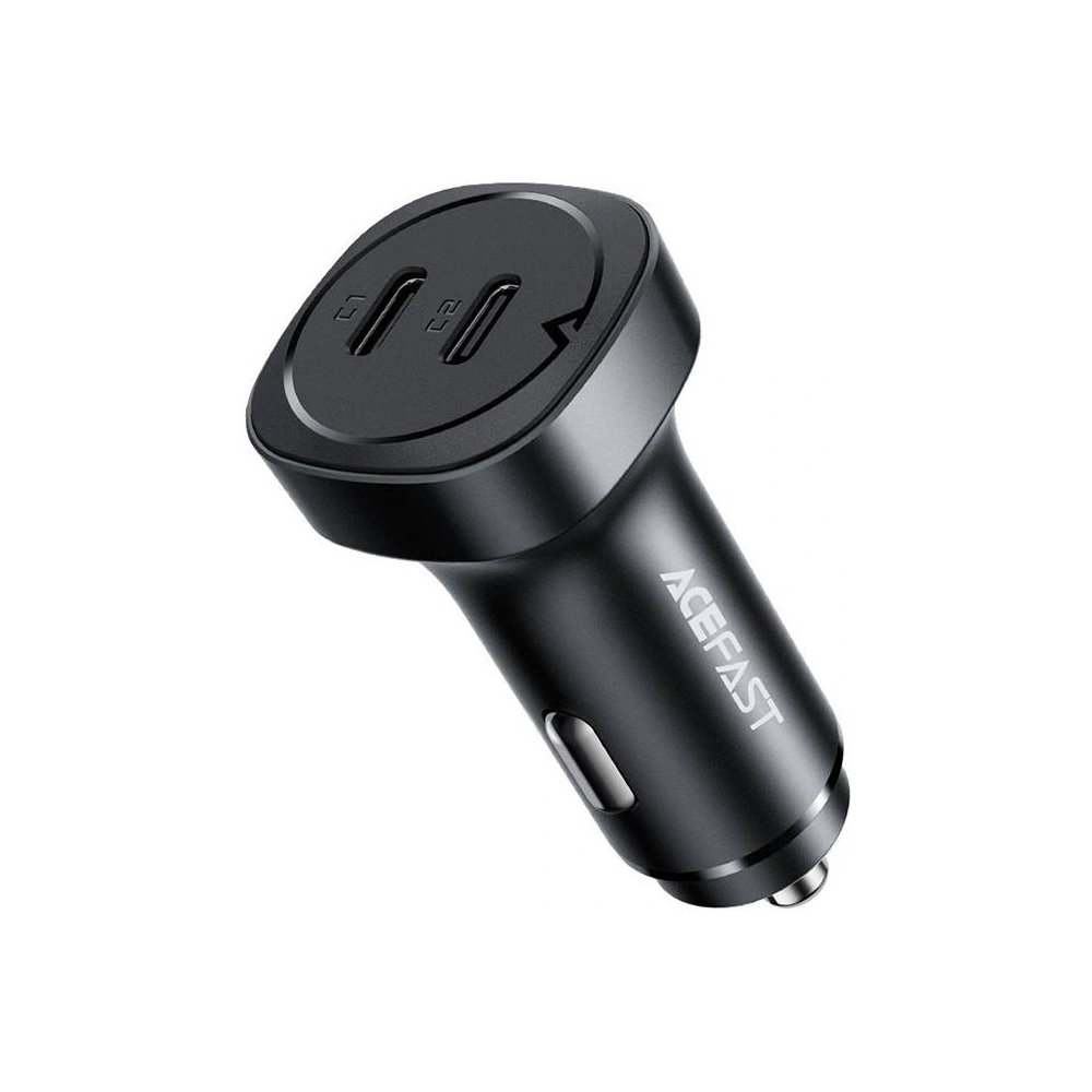 Ładowarka samochodowa Acefast B2 2xUSB-C, 72W (czarna)