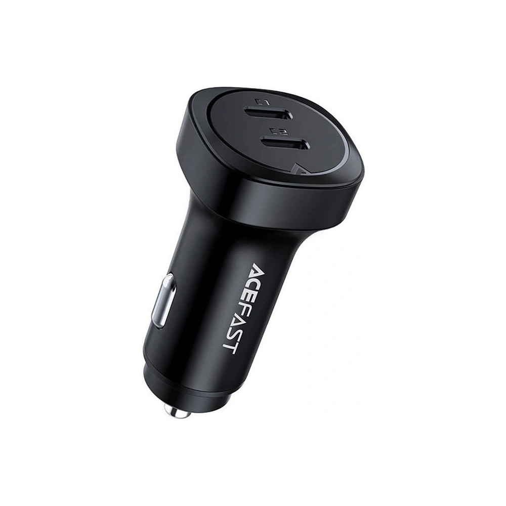 Ładowarka samochodowa Acefast B2 2xUSB-C, 72W (czarna)