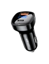 Acefast B4 Auto-Ladegerät USB-A, USB-C, 66W mit Display (schwarz)