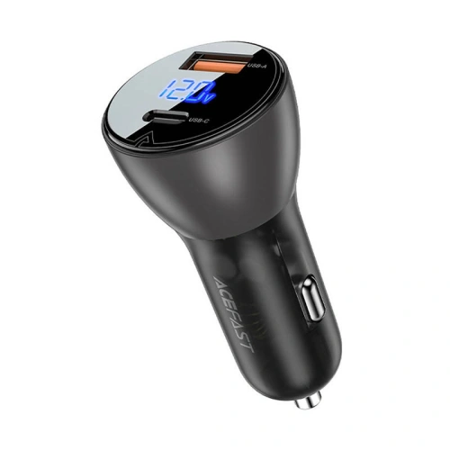 Kup Autonabíječka Acefast B6 USB-A, USB-C, 63W s displejem (černá) - ACE19 - {ean13} - Sklep Home Screen