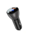 Acefast B6 Auto-Ladegerät USB-A, USB-C, 63W mit Display (schwarz)