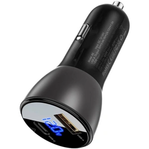 Kup Ładowarka samochodowa Acefast B6 USB-A, USB-C, 63W z wyświetlaczem (czarny) - ACE19 - {ean13} - Sklep Home Screen