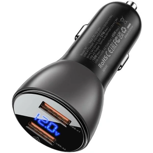 Kup Ładowarka samochodowa Acefast B7 2xUSB-A, 45W z wyświetlaczem (czarny) - ACE20 - {ean13} - Sklep Home Screen