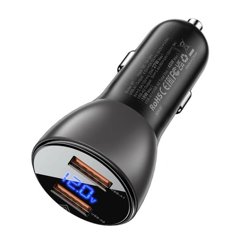 Kup Acefast B7 Auto-Ladegerät 2xUSB-A, 45W mit Display (schwarz) - ACE20 - {ean13} - Sklep Home Screen
