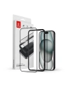 Gehärtetes Glas Crong Antibakterielles 3D Rüstglas Apple iPhone 15 + Montagerahmen