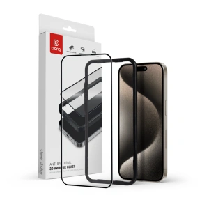 Kup Gehärtetes Glas Crong Anti-Bakteriell 3D Rüstungs-Glas Apple iPhone 15 Pro Max + Installationsrahmen - CRG667 - {ean13} - Sklep Home Screen