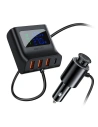 Auto nabíječka Acefast B8 3x USB-A, USB-C, 90W (černá)