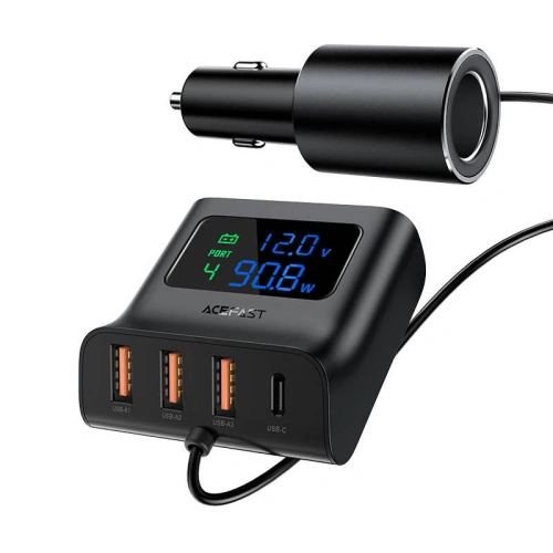 Kup Auto nabíječka Acefast B8 3x USB-A, USB-C, 90W (černá) - ACE21 - {ean13} - Sklep Home Screen