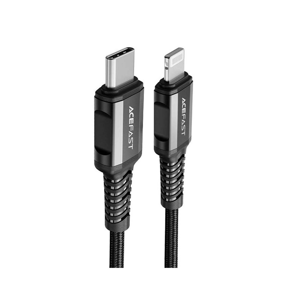Kabel Acefast C1-01 USB-C / Lightning, 30W, 1.2m (czarny)
