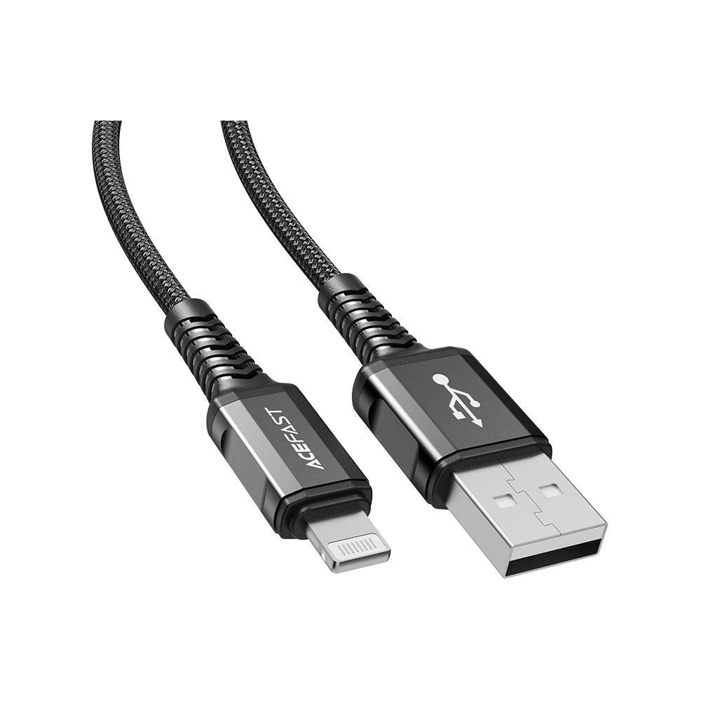 Kabel Acefast C1-02 USB-A / Lightning, MFi, 1.2m (czarny)
