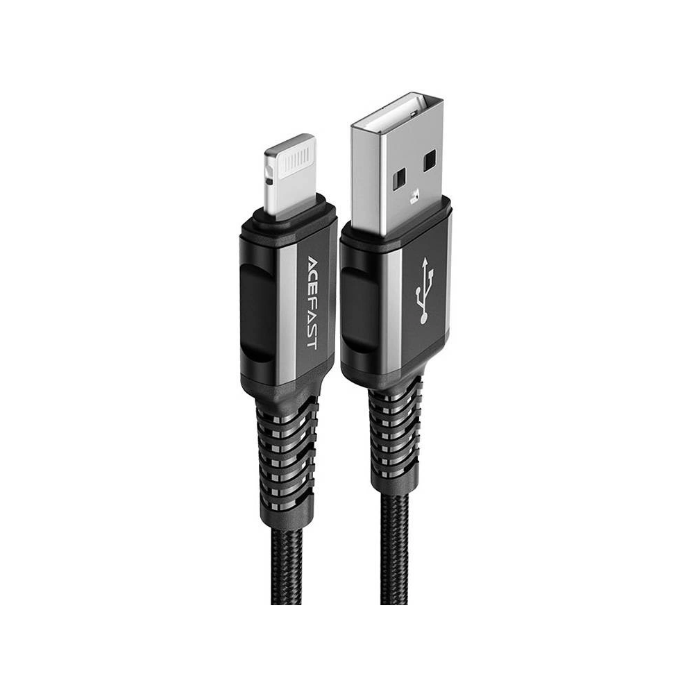 Kabel Acefast C1-02 USB-A / Lightning, MFi, 1.2m (czarny)