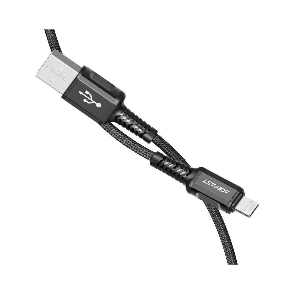 Kabel Acefast C1-02 USB-A / Lightning, MFi, 1.2m (czarny)