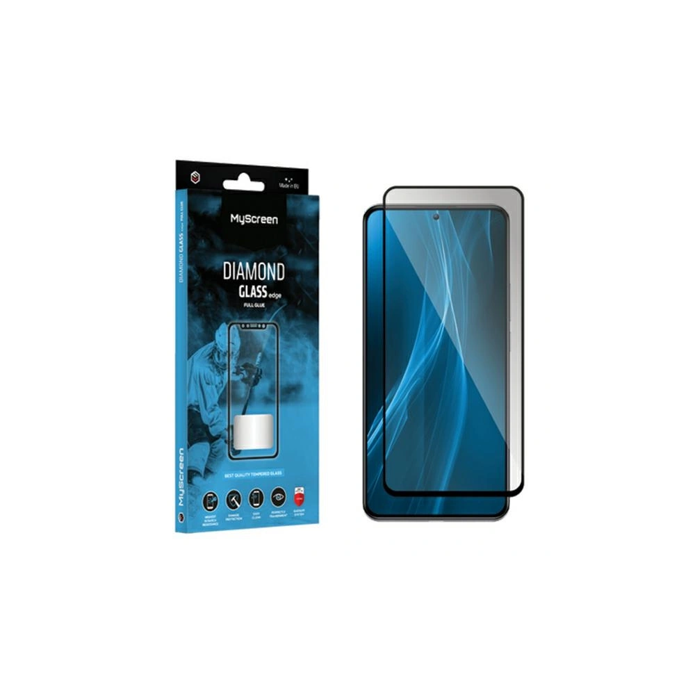 Szkło hartowane MyScreen Diamond Glass Edge Full Glue Honor Play 8T czarny/black 