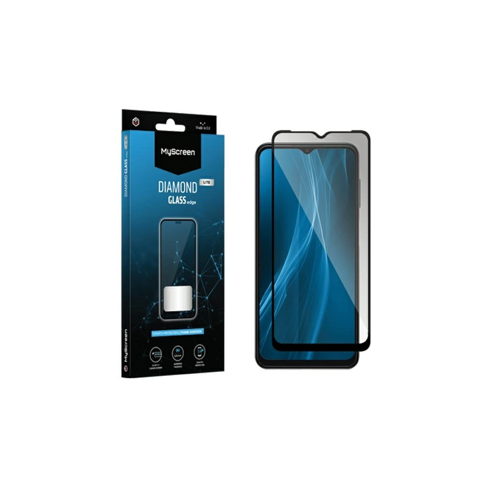 Szkło hartowane MyScreen Diamond Glass Edge Lite Full Glue Honor X6a czarny/black 