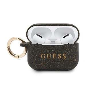 Guess GUACAPSILGLBK AirPods Pro cover black Silicone