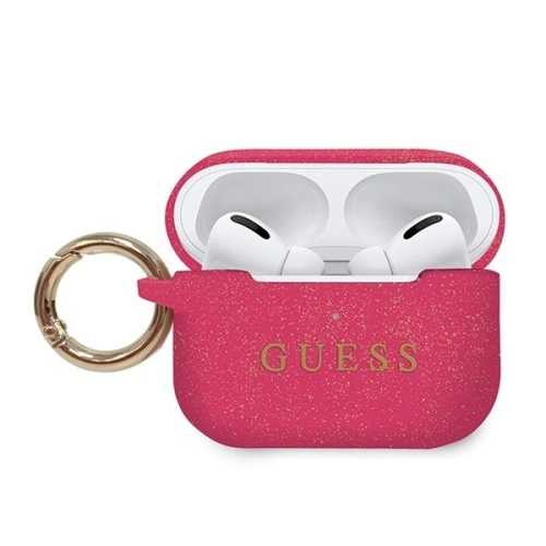 Kup Etui Guess GUACAPSILGLFU Apple AirPods Pro husă fucsia/silicon fucsia - GUE082FKS - {ean13} - Sklep Home Screen