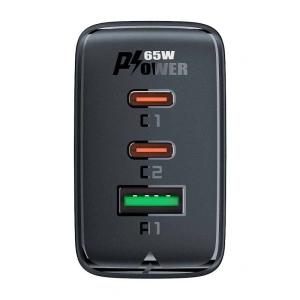 Kup Ładowarka sieciowa Acefast A41 USB-A, 2xUSB-C, GaN, 65W (czarna) - ACE42 - {ean13} - Sklep Home Screen