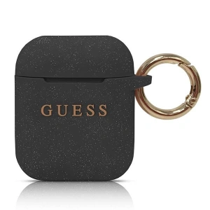 Guess GUACCSILGLBK AirPods cover black Silicone