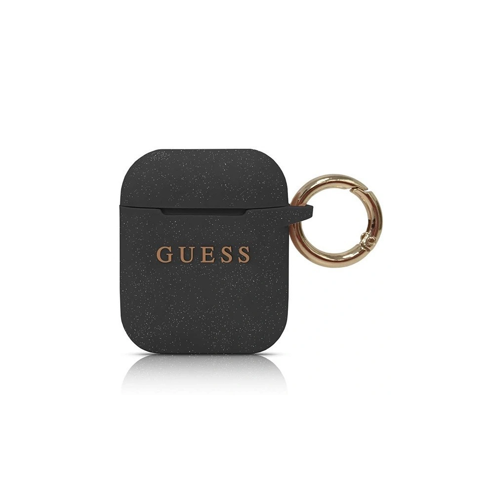 Etui Guess GUACCSILGLBK Apple AirPods cover czarny/black Silicone