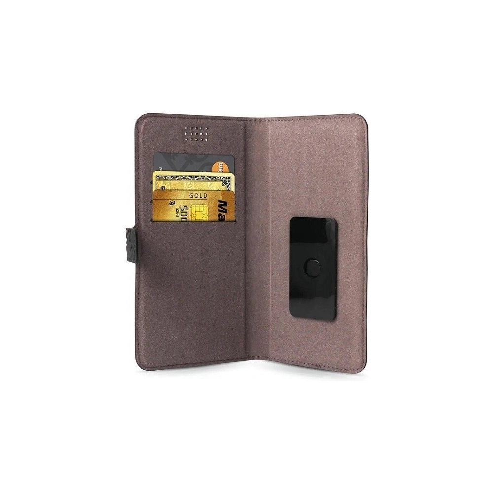 Etui Guess GUBKLHEBK Universal L 4.6 - 5.2" czarny/black book 4G Heritage