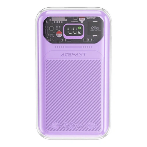 Kup Powerbank Acefast M2 Sparkling Series, 20000mAh, 30W (lila) + USB-C-Kabel - ACE54 - {ean13} - Sklep Home Screen