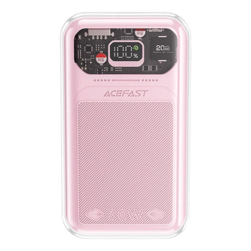 Kup Acefast M2 Sparkling Series Powerbank, 20000mAh, 30W (rózsaszín) + USB-C kábel - ACE55 - {ean13} - Sklep Home Screen
