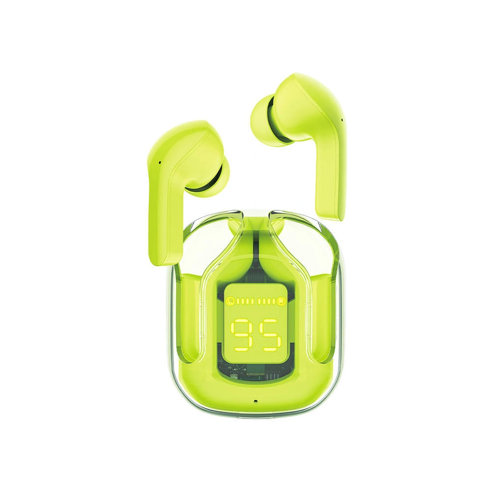 Słuchawki dokanałowe TWS Acefast T6 IPX4, Bluetooth 5.0 (zielone)