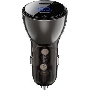Buy Acefast B10 car charger 2xUSB-C, 60W with display (black) - ACE64 - {ean13} - Home Screen Store Europe