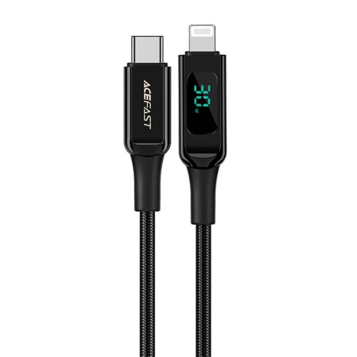 Kup Kabel Acefast C6-01 USB-C / Lightning, MFi, 30W, 1.2m (černý) - ACE65 - {ean13} - Sklep Home Screen