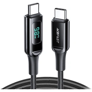 Kup Kabel Acefast C6-03 USB-C / USB-C, 100W, 2m z wyświetlaczem (czarny) - ACE66 - {ean13} - Sklep Home Screen