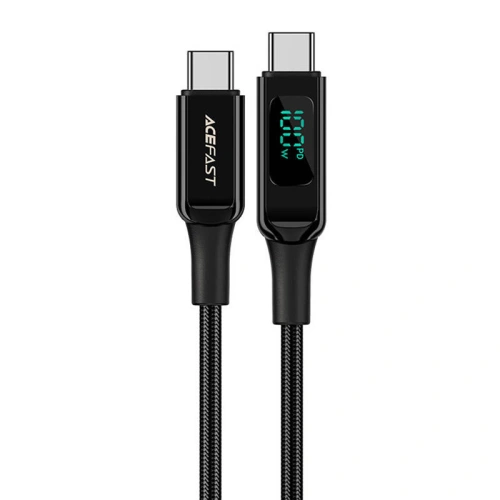 Kup Kabel Acefast C6-03 USB-C / USB-C, 100W, 2m s displejem (černý) - ACE66 - {ean13} - Sklep Home Screen