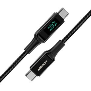 Kup Kabel Acefast C6-03 USB-C / USB-C, 100W, 2m z wyświetlaczem (czarny) - ACE66 - {ean13} - Sklep Home Screen