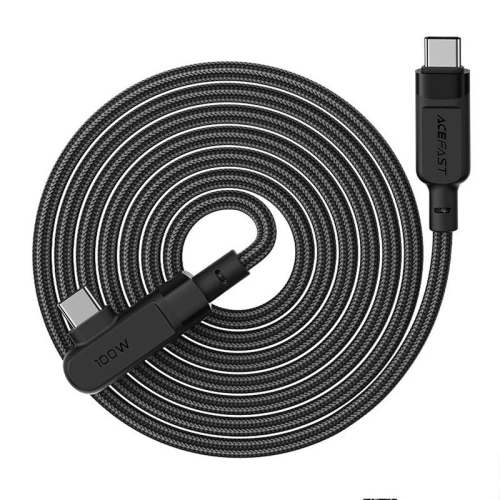 Kup Úhlový kabel Acefast C5-03 USB-C / USB-C, 100W, 2m (černý) - ACE67 - {ean13} - Sklep Home Screen