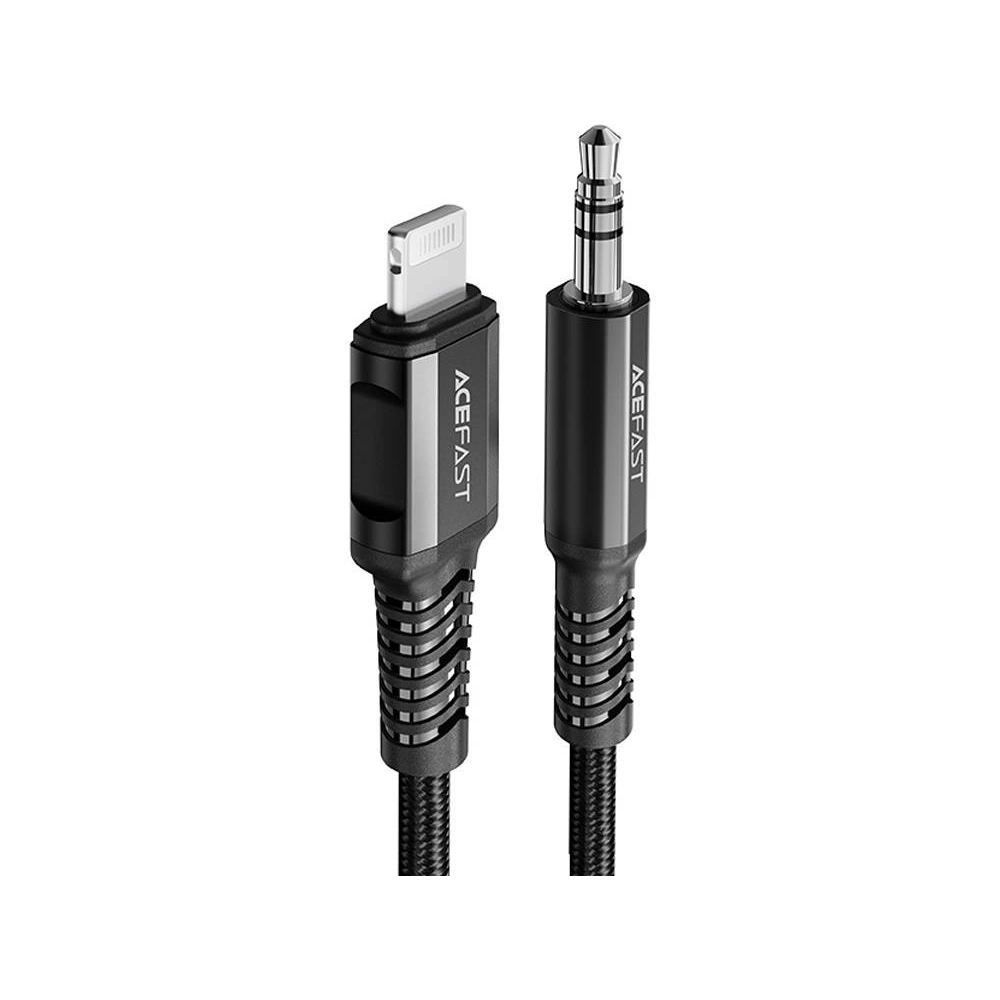 Kabel Acefast C1-06 Lightning / mini jack 3,5mm, 1.2m (czarny)